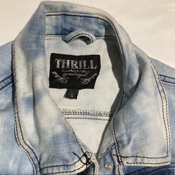 Thrill distressed denim vest - Picture 6 of 6